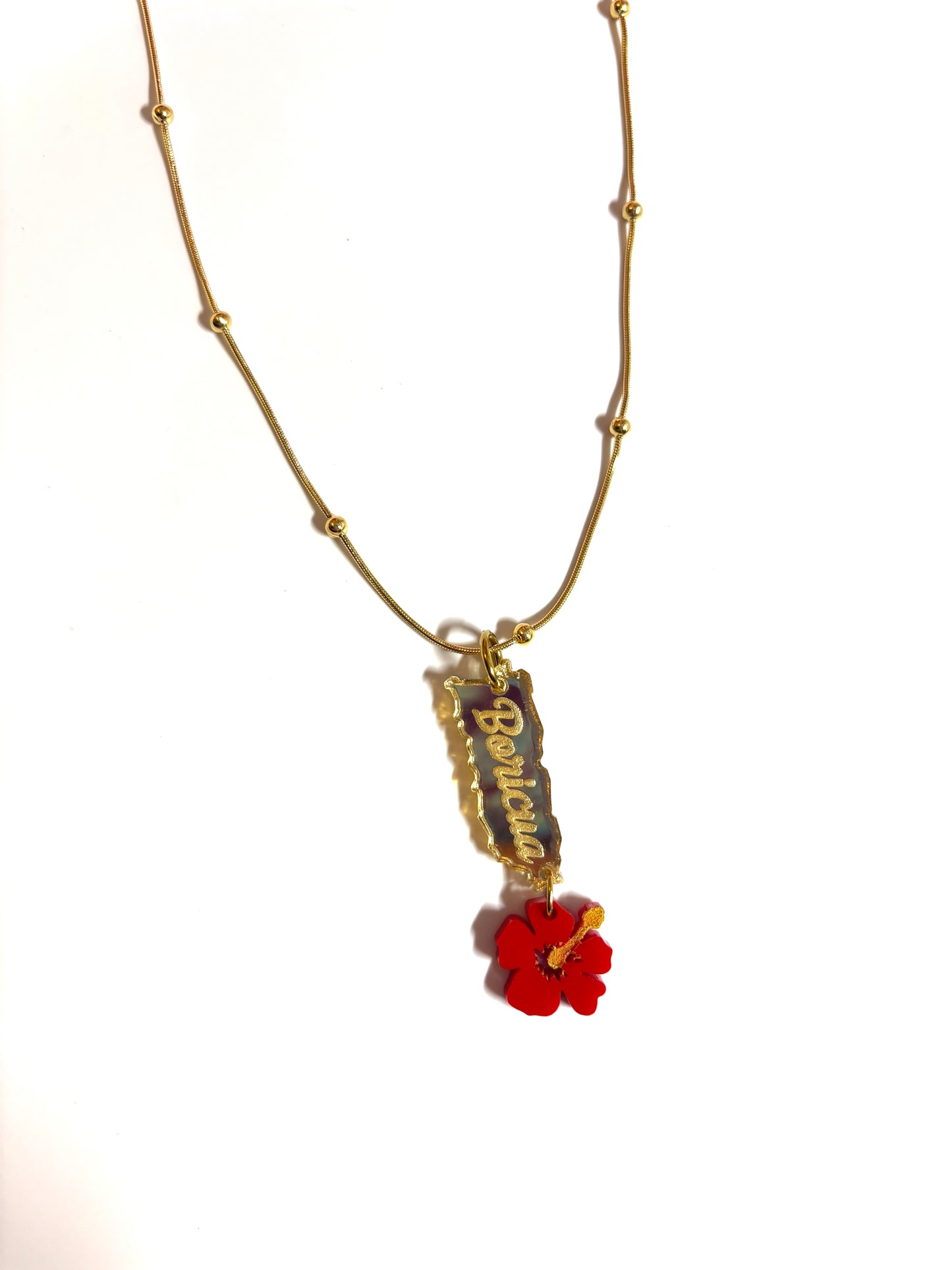 Boricua Amapola necklace