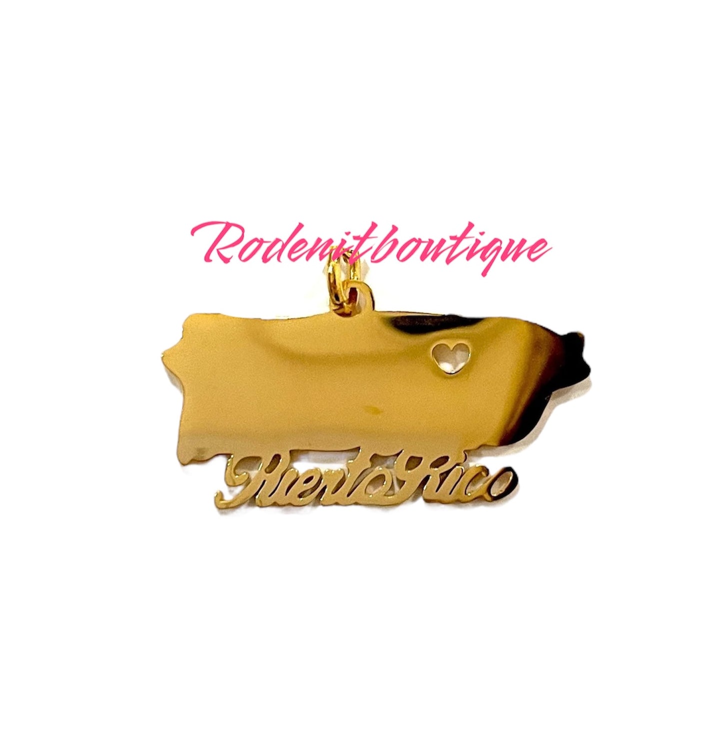 Puerto Rico Mapa Charm