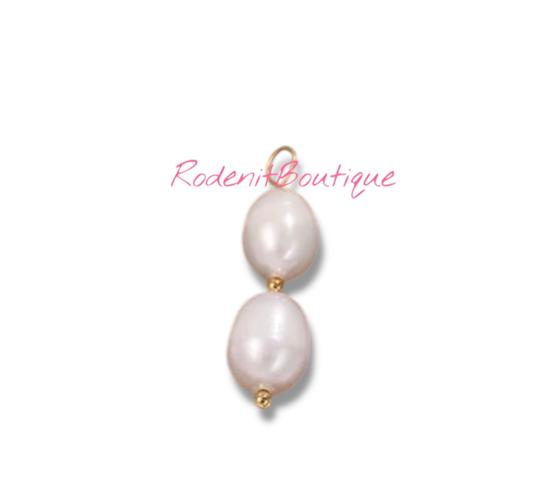 Perlas Doble charm
