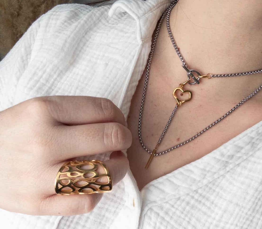 Love in 2 Tones Necklace