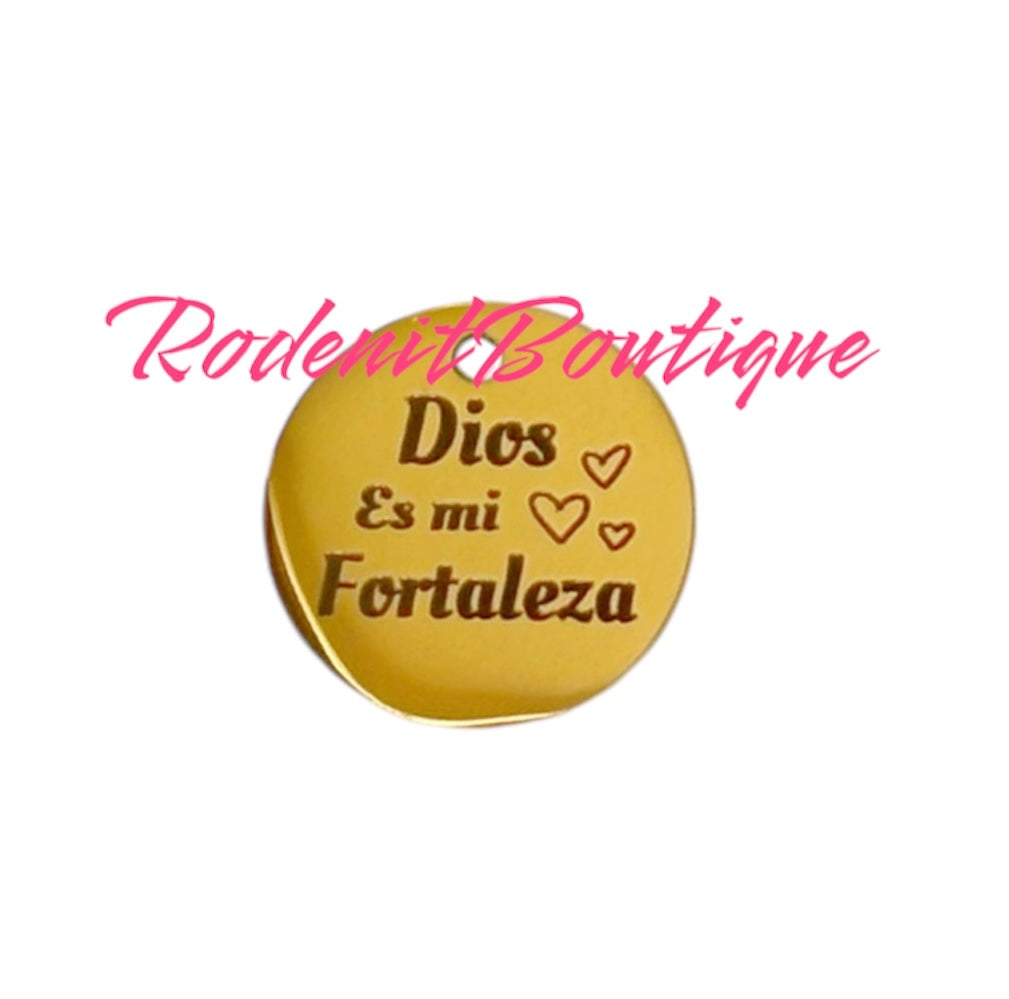 Dios es mi Fortaleza Charm