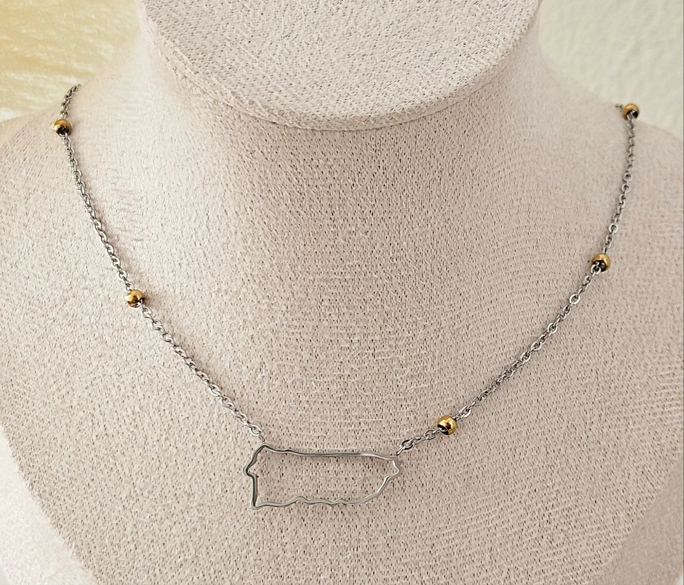 Puerto Rico 2 tonos Necklace