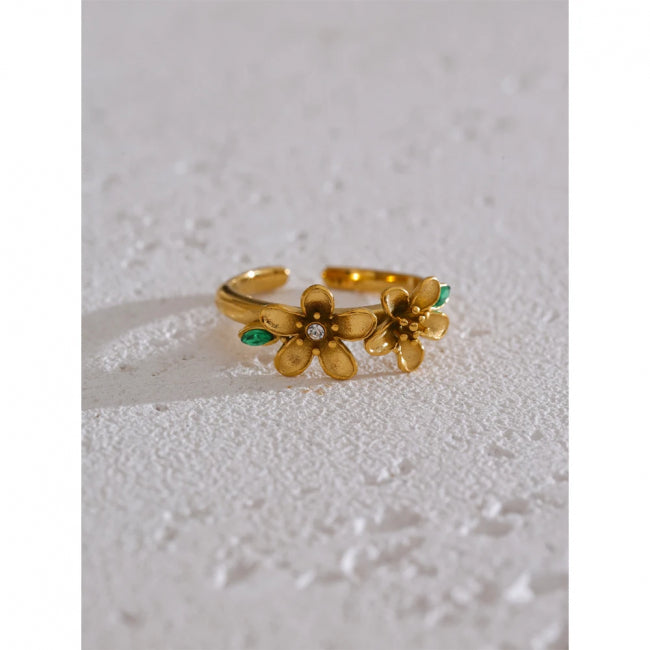 Golden Blossom Ring