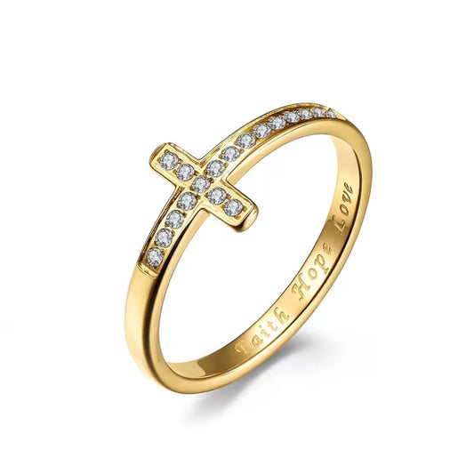 Fe,Esperanza,Amor Ring