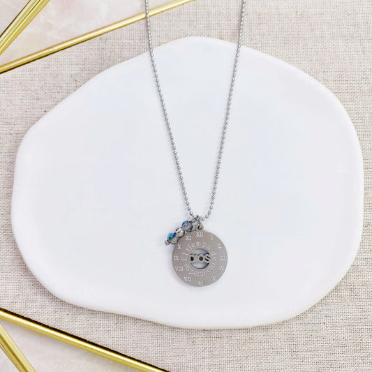 El Tiempo de Dios es perfecto Siempre Necklace silver
