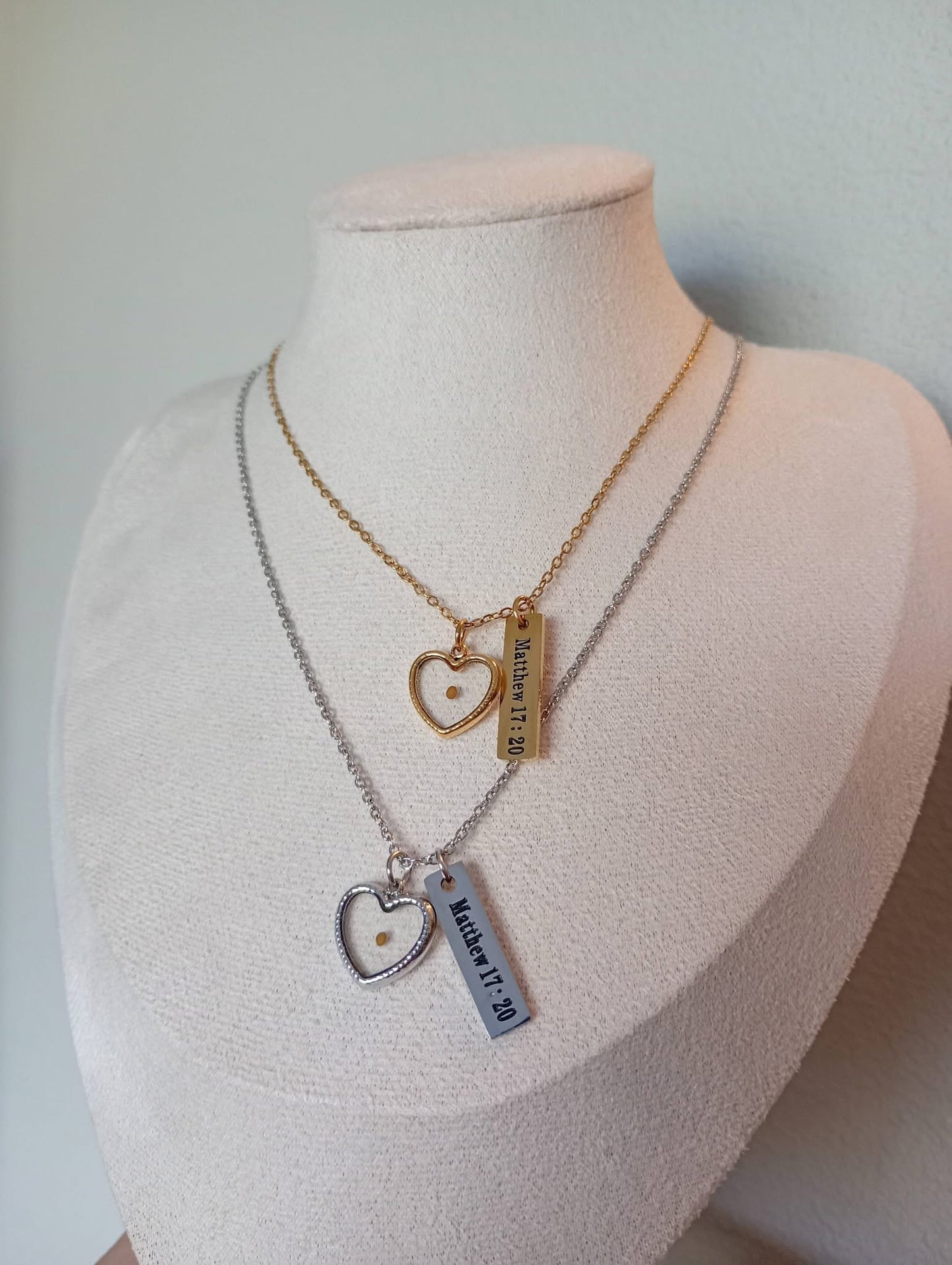 Guiada por Fe– Mateo 17:20 Necklace