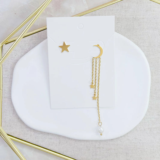 Luna y estrellas Earrings