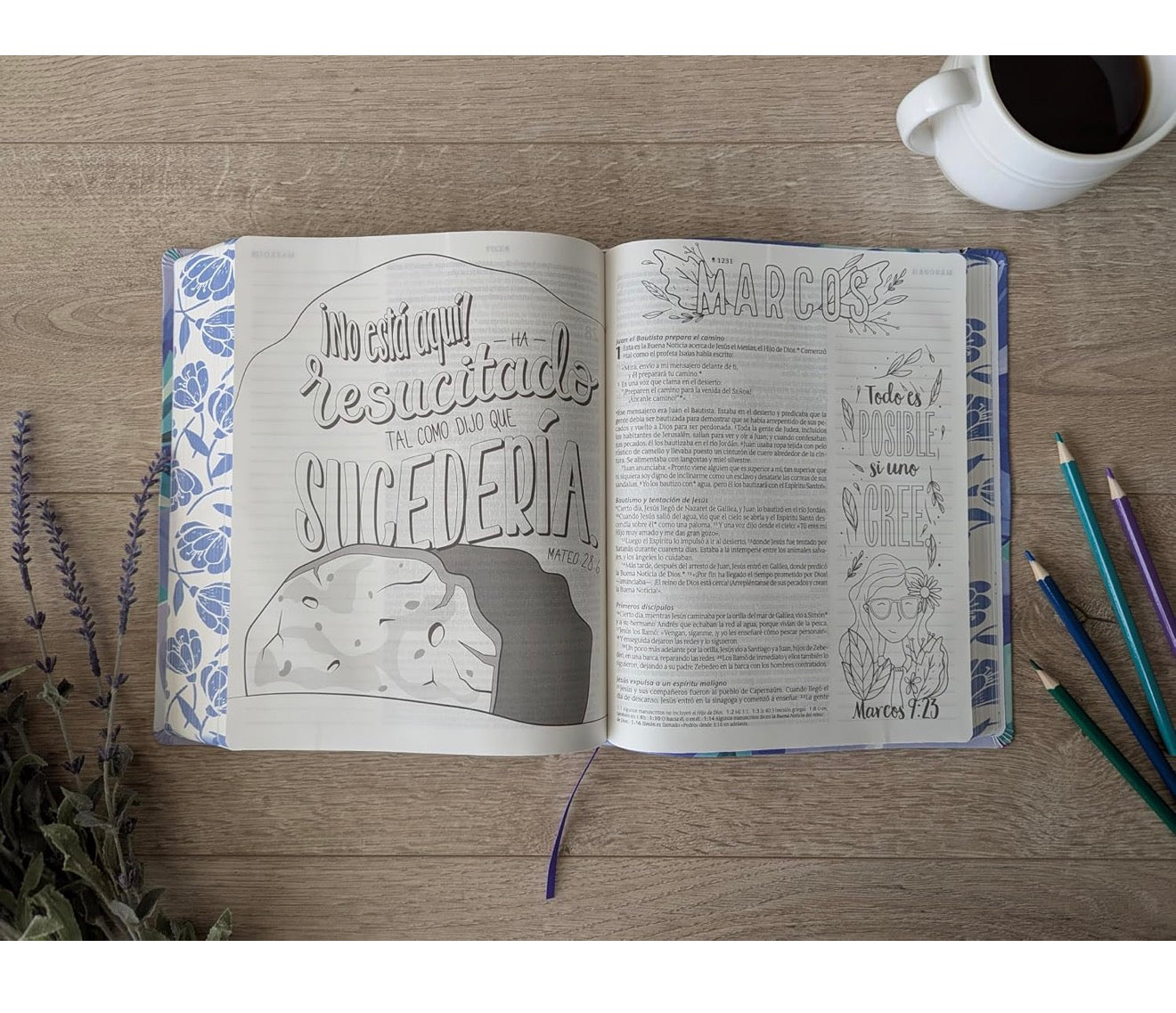 Biblia Inspira NTV, letra grande con Filament (SentiPiel, Ramo azul) (Spanish Edition)