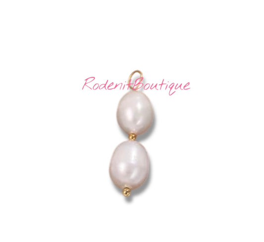Perlas Doble charm