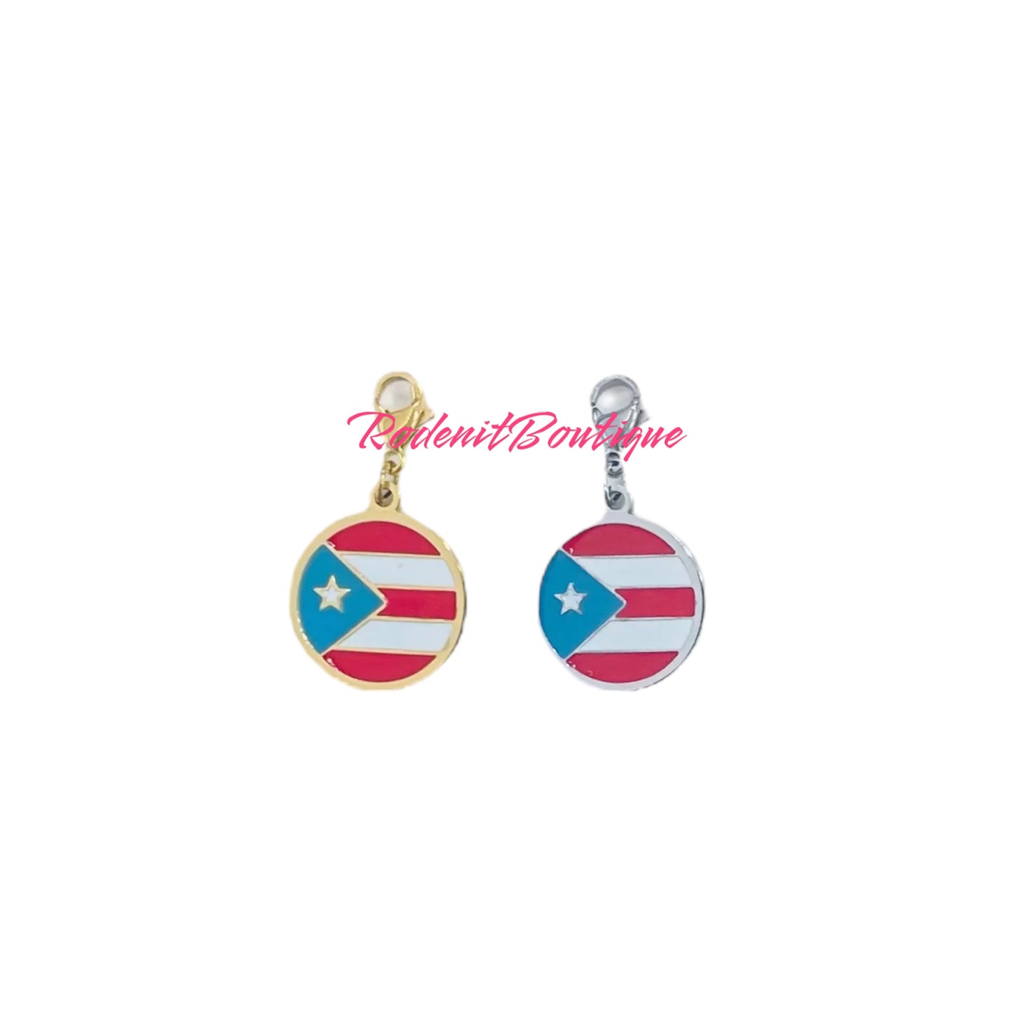 Puerto Rico Bandera Charm