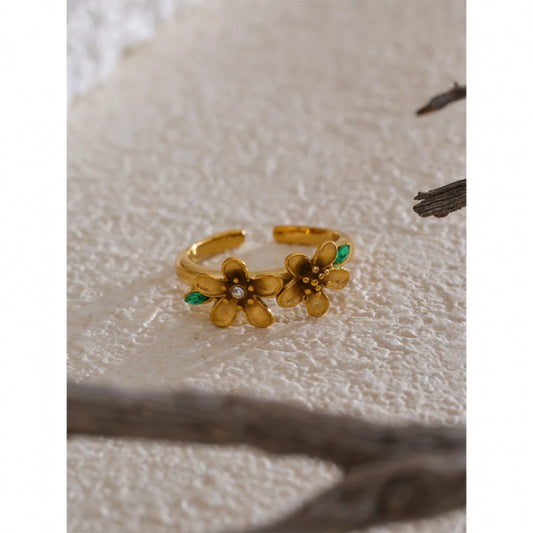Golden Blossom Ring