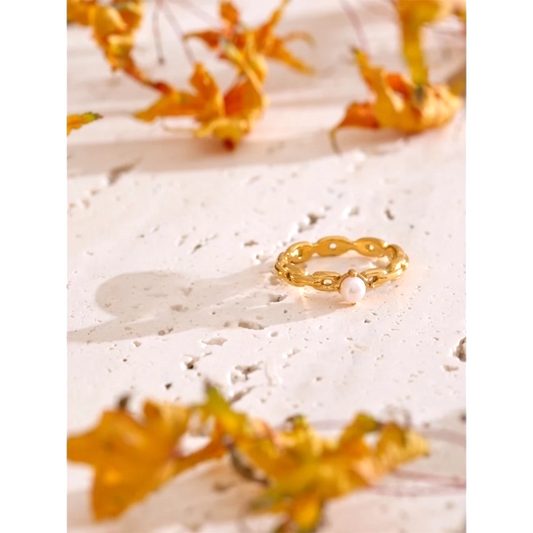 Elegancia Perla Ring